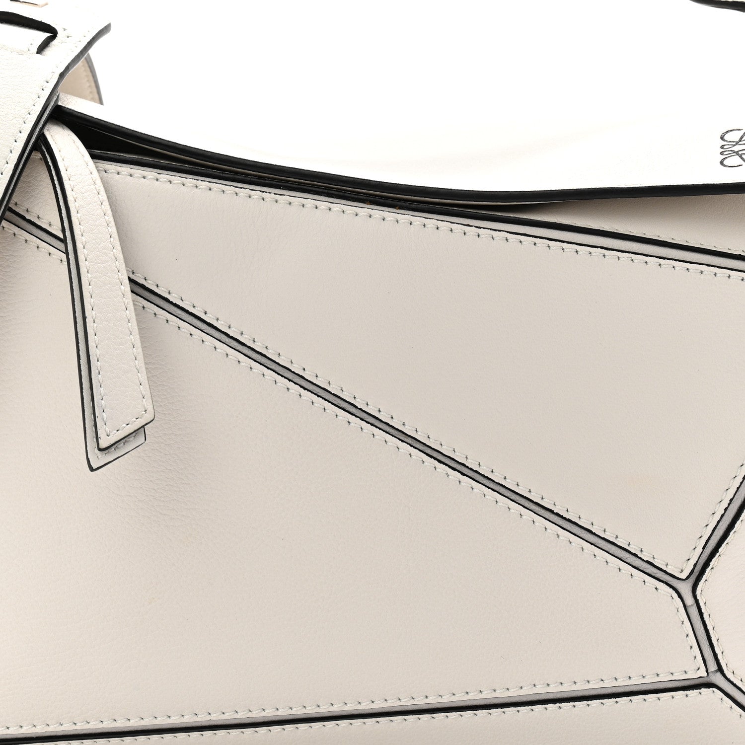 Loewe Calfskin Small Puzzle Bag White 7 of 9