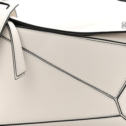 Loewe Calfskin Small Puzzle Bag White 7 of 9