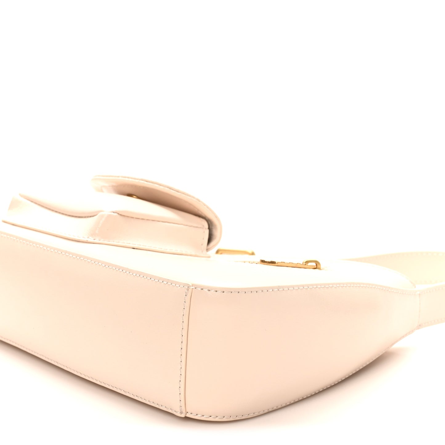 Calfskin Jitney Hobo Cream