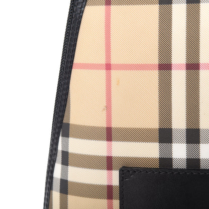 Burberry Canvas House Check Backpack Black 13 of 14