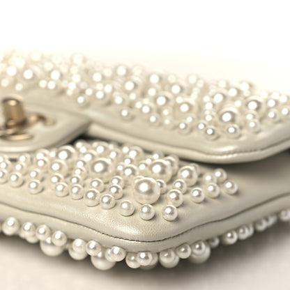 Chanel Lambskin Pearls Flap White 9 of 9