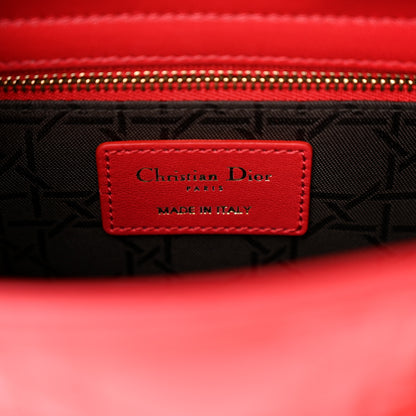 Christian Dior CHRISTIAN DIOR Lambskin Cannage Small Lucky Badges My Lady Dior Red 6 of 9