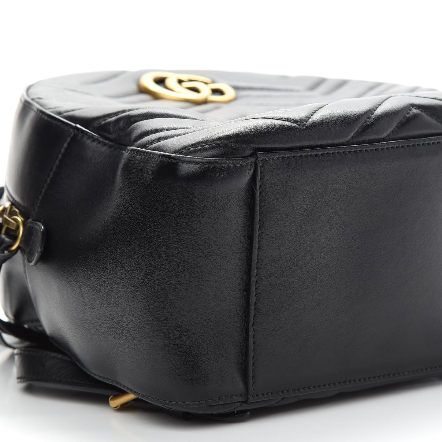 Calfskin Matelasse GG Marmont Dome Backpack Black