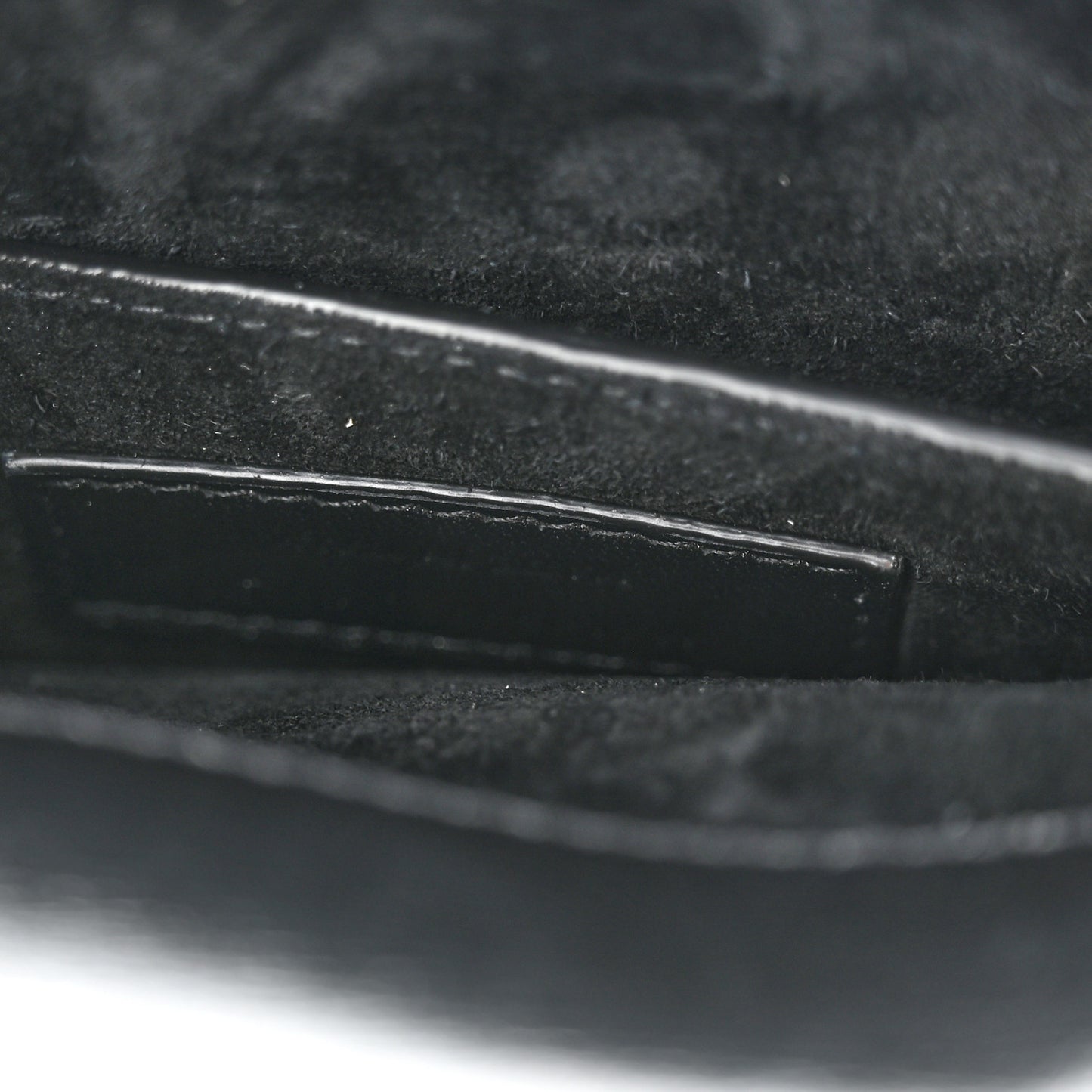 Calfskin Monogram Sunset Chain Wallet Black