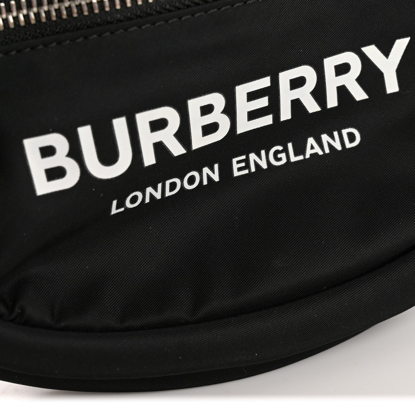 Econyl Logo Print Small Cannon Bum Bag Black