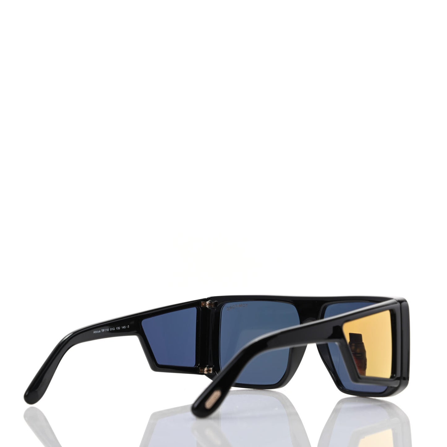 Square Atticus Sunglasses TF710 Black Gold
