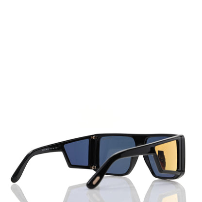 Tom Ford Square Atticus Sunglasses TF710 Black Gold 4 of 8