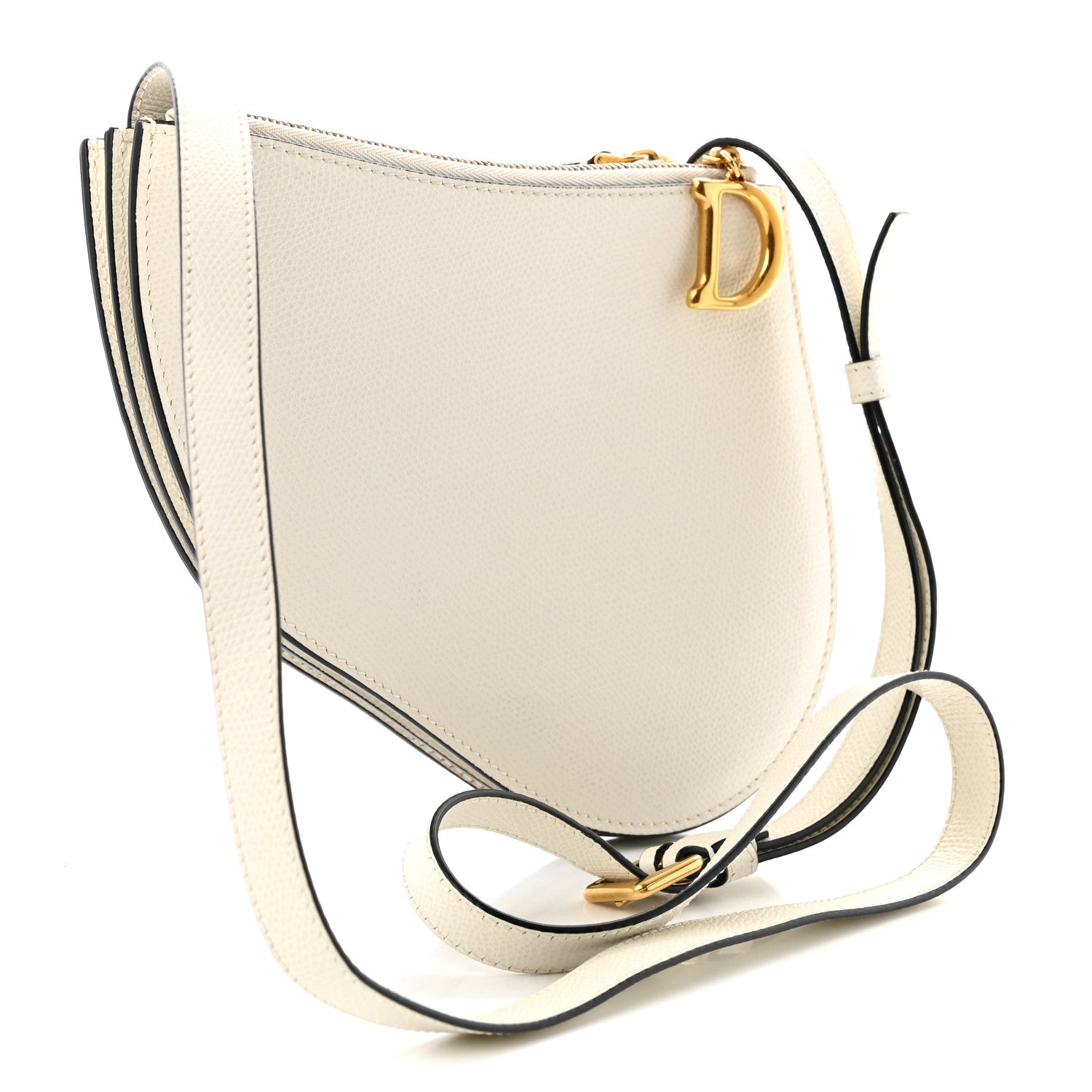 Christian Dior Goatskin Saddle Rodeo Pouch Latte 3 of 11