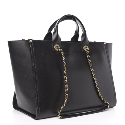 Chanel Caviar Medium Studded Deauville Tote Black 2 of 12