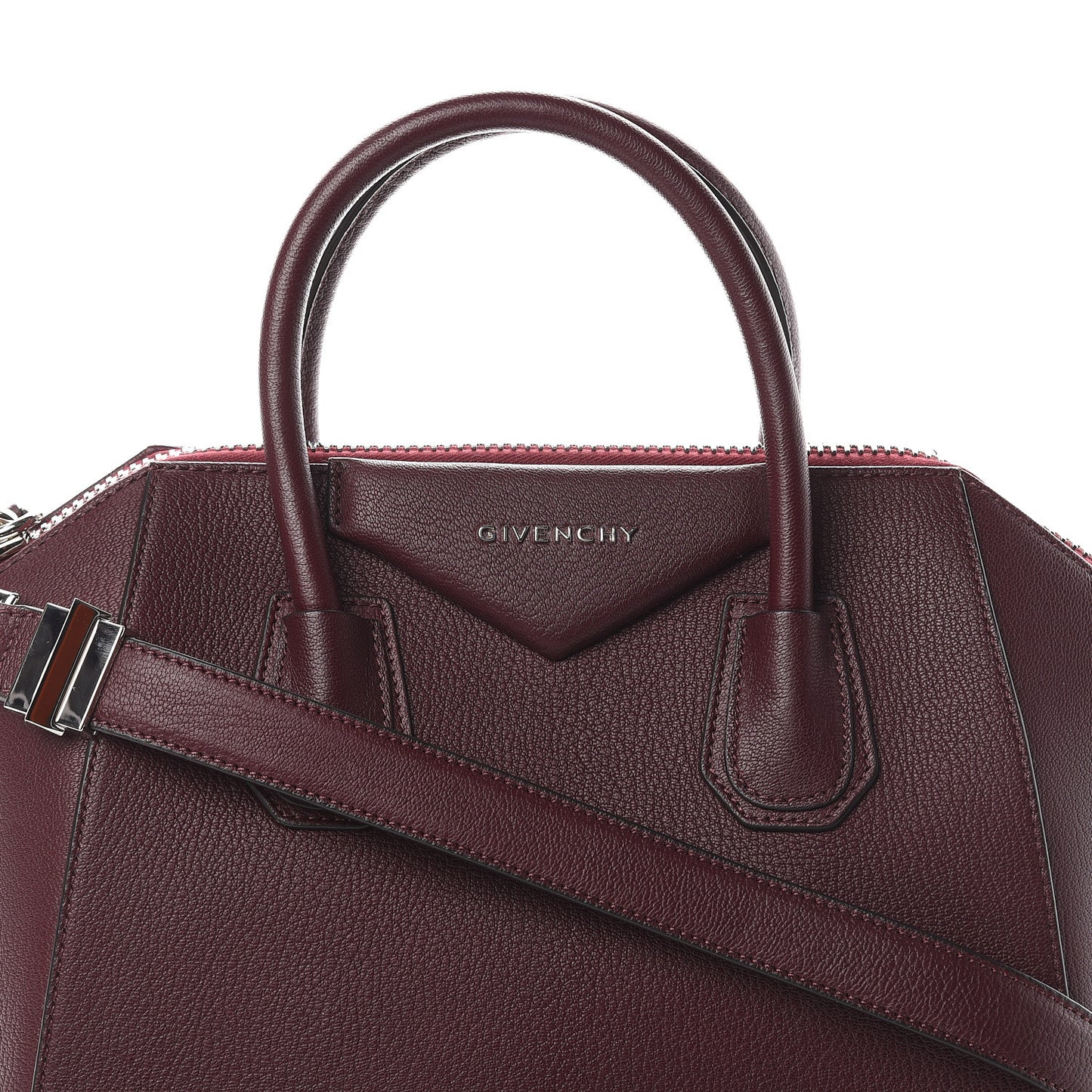 Sugar Goatskin Small Antigona Aubergine