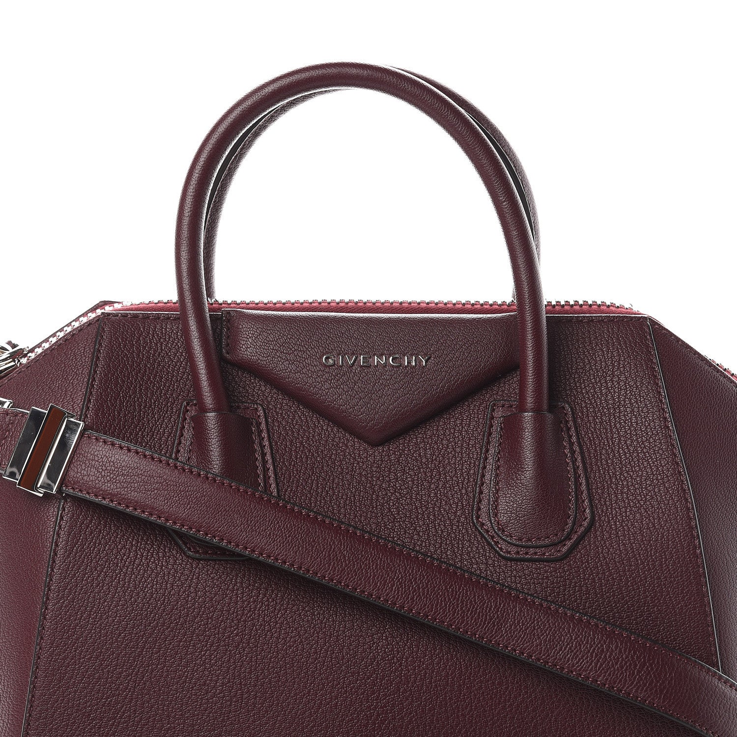 Givenchy Sugar Goatskin Small Antigona Aubergine 6 of 8