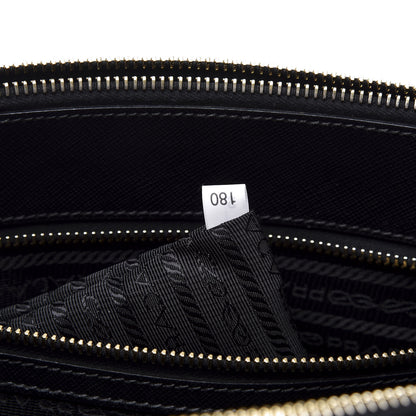 Prada Saffiano Medium Galleria Double Zip Tote Black 8 of 11