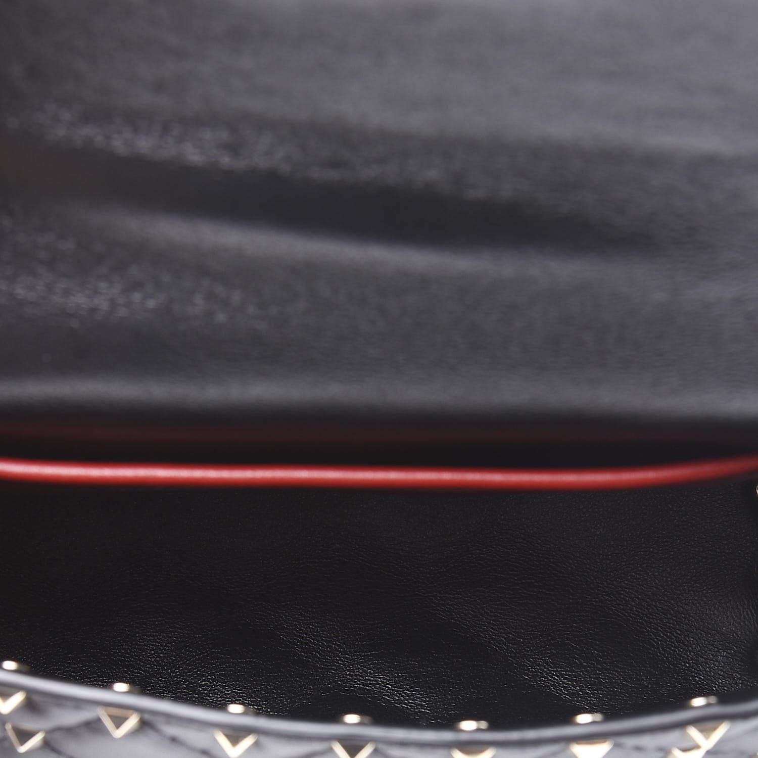 Valentino Garavani Lambskin Rockstud Spike Belt Bag Black 4 of 9