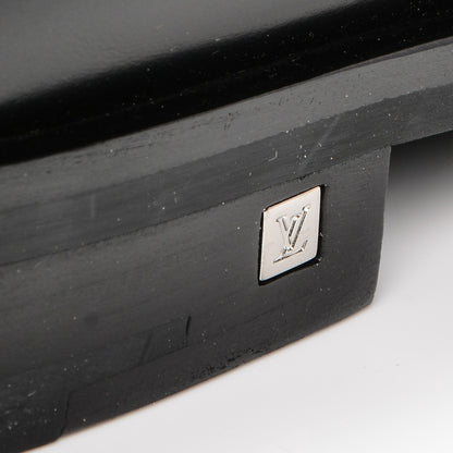 Louis Vuitton Calfskin Mens State Derby 9 Black 5 of 8