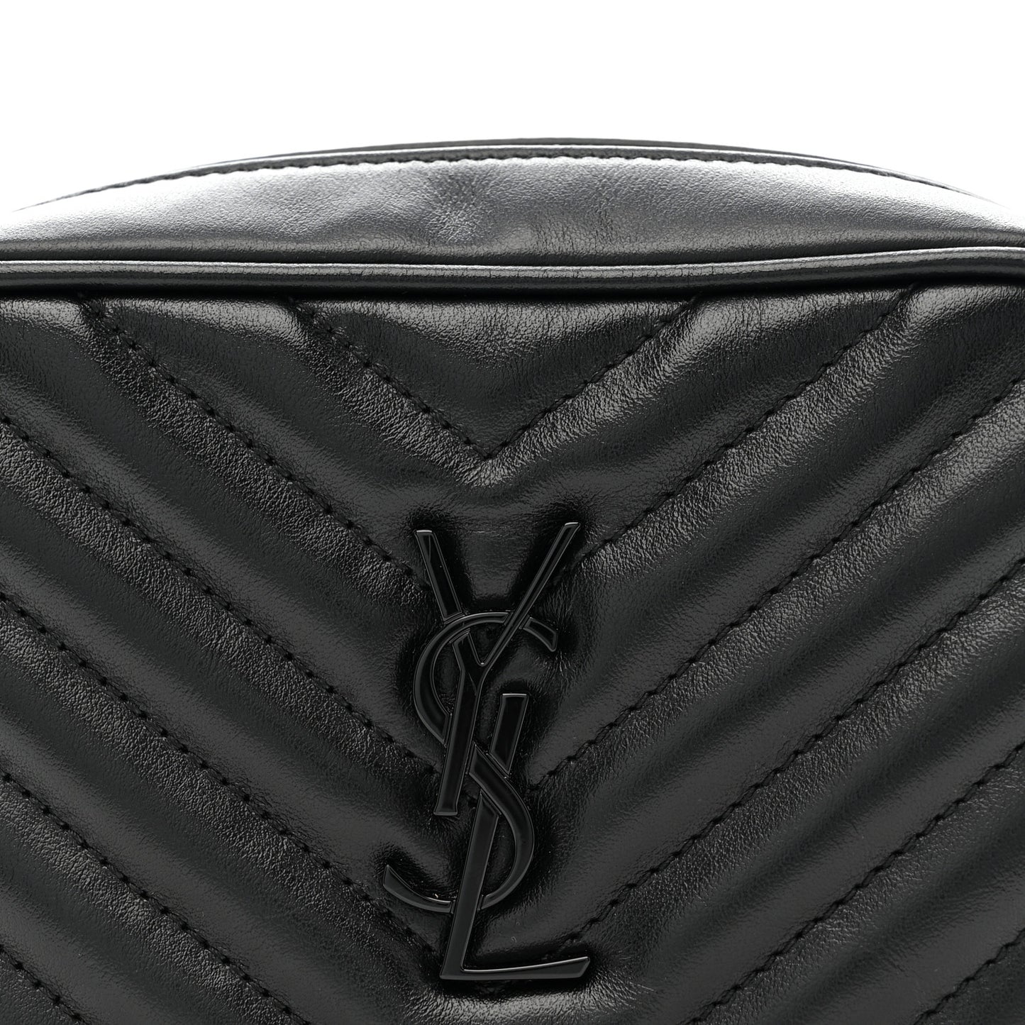 Calfskin Matelasse Monogram Lou Belt Bag Black