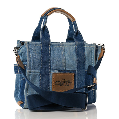 Marc Jacobs Denim Canvas Small Tote Bag Blue 2 of 8