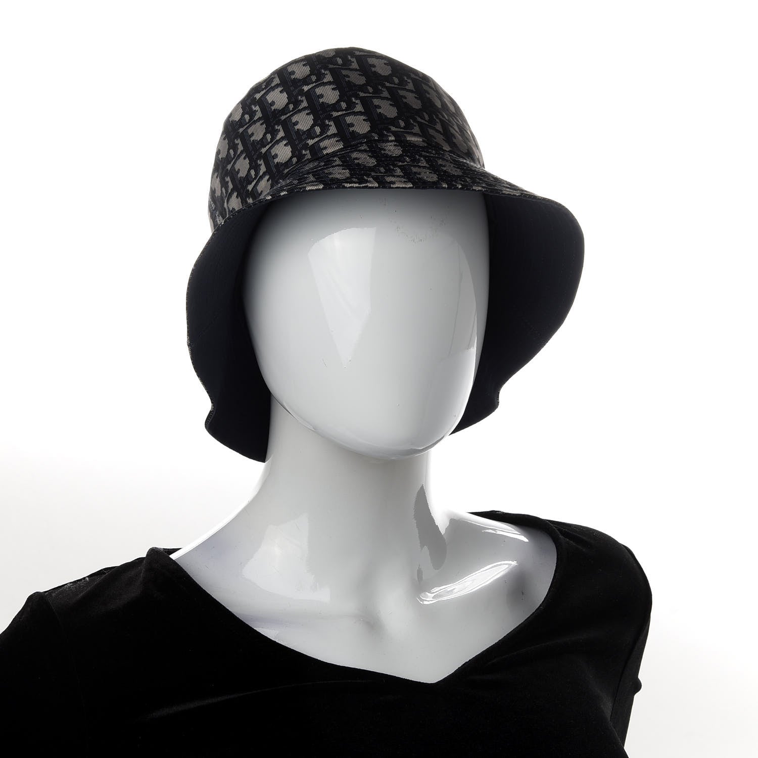 Christian Dior Oblique Reversible Teddy-D Brim Bucket Hat 57 Blue 3 of 9