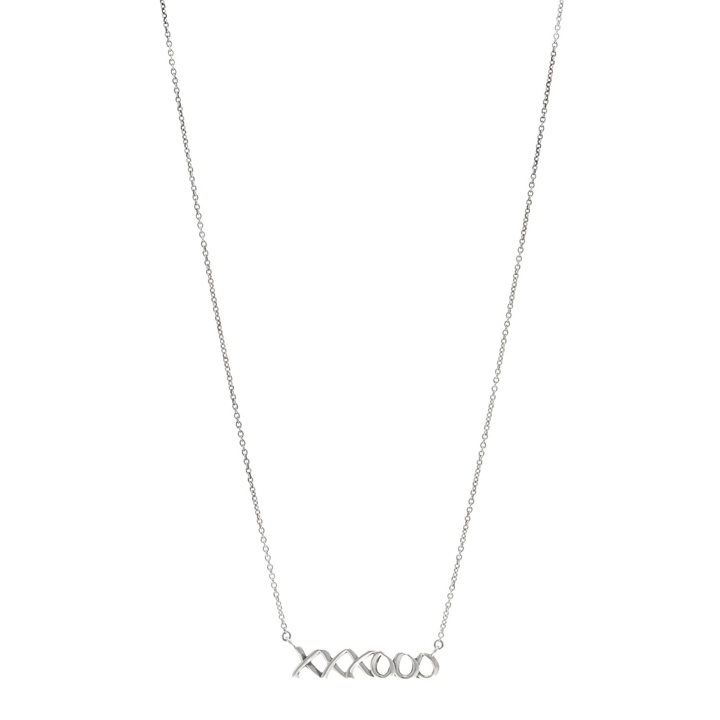 Sterling Silver Paloma's Graffiti Love and Kisses Pendant Necklace