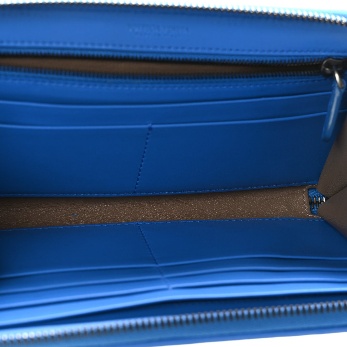 Nappa Intrecciato Zip Around Wallet Electrique
