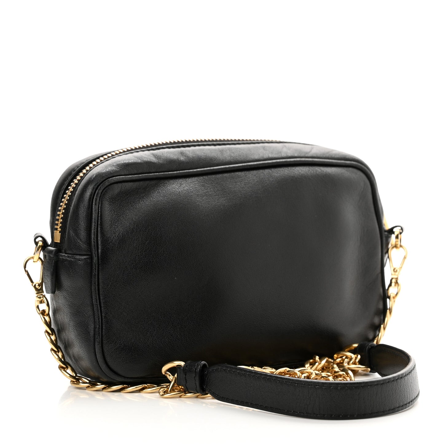 Nappa Fiocco Bow Crossbody Clutch Black