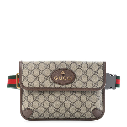 Gucci GG Supreme Monogram Neo Vintage Web Belt Bag Brown 1 of 9