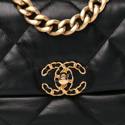 Chanel Goatskin Quilted Medium Chanel 19 Flap Black 8 of 11