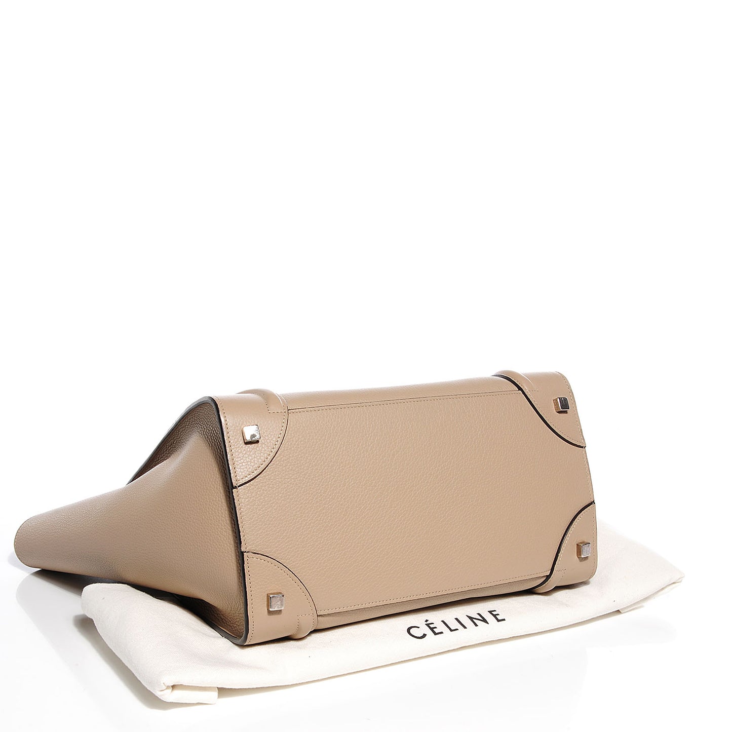 Drummed Calfskin Mini Luggage Dune