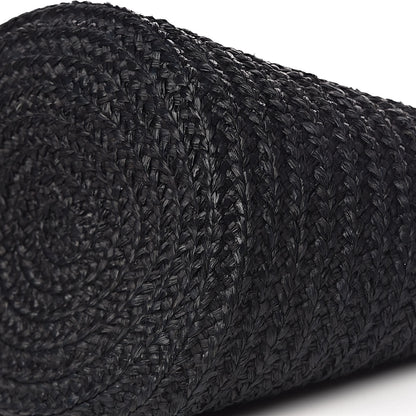 Saint Laurent Raffia Medium Panier Bag Black 9 of 9