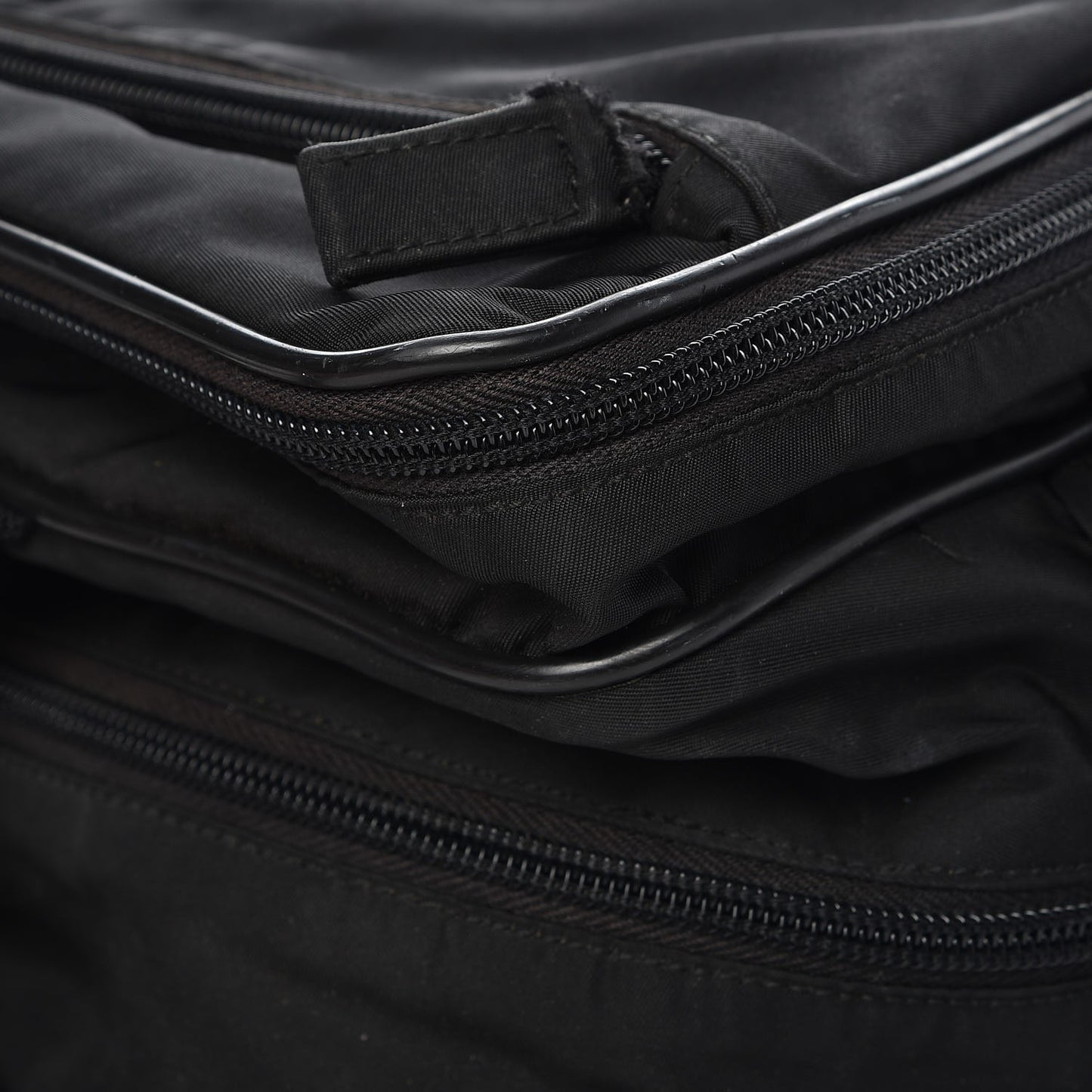 Tessuto Nylon Vela Diaper Bag Black