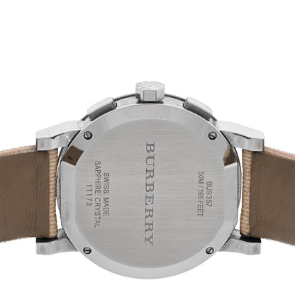 Burberry Stainless Steel Calfskin 42mm Chronograph Quartz Watch BU9357 4 of 5