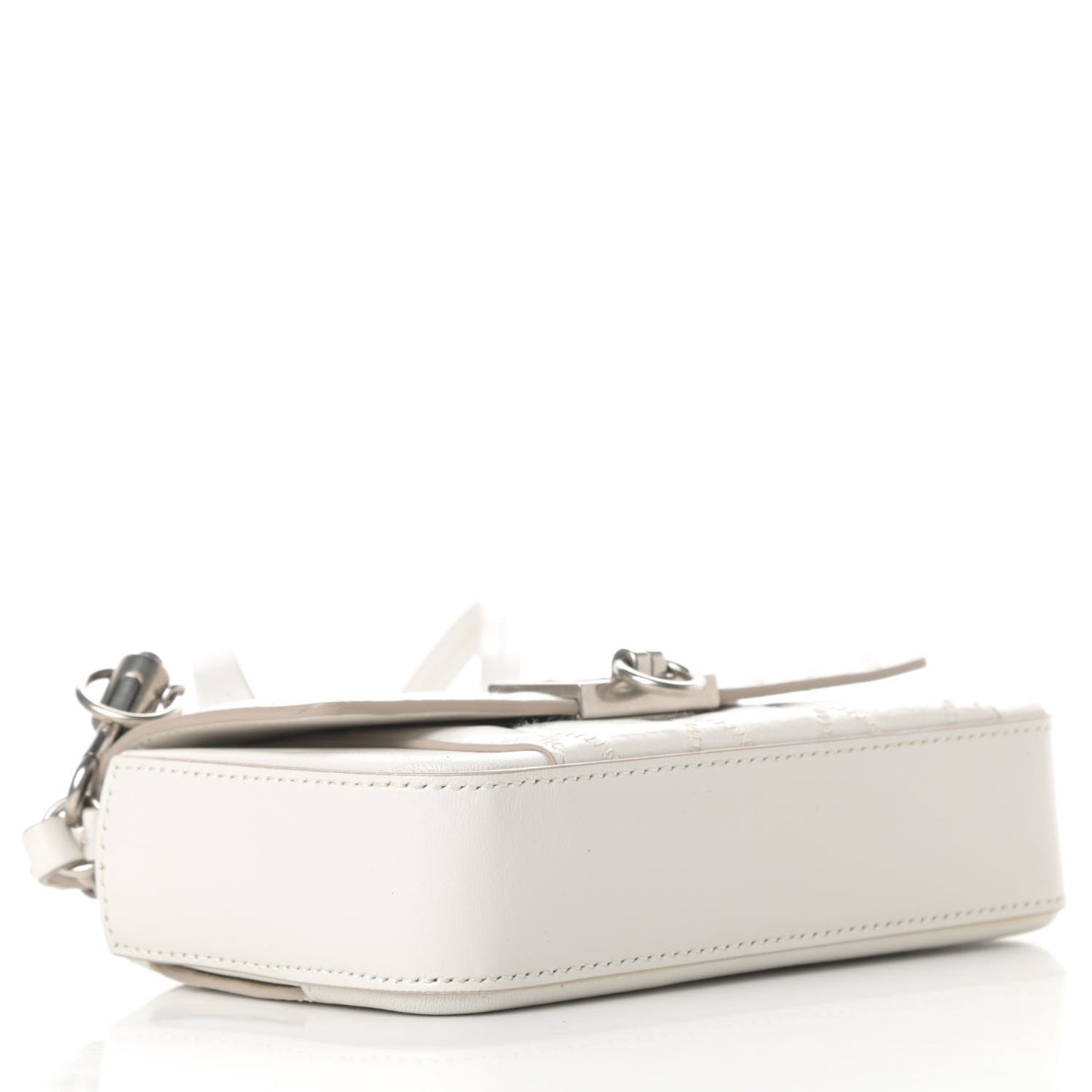 Goatskin Quilted GV3 Mini Pocket Convertible Bag White