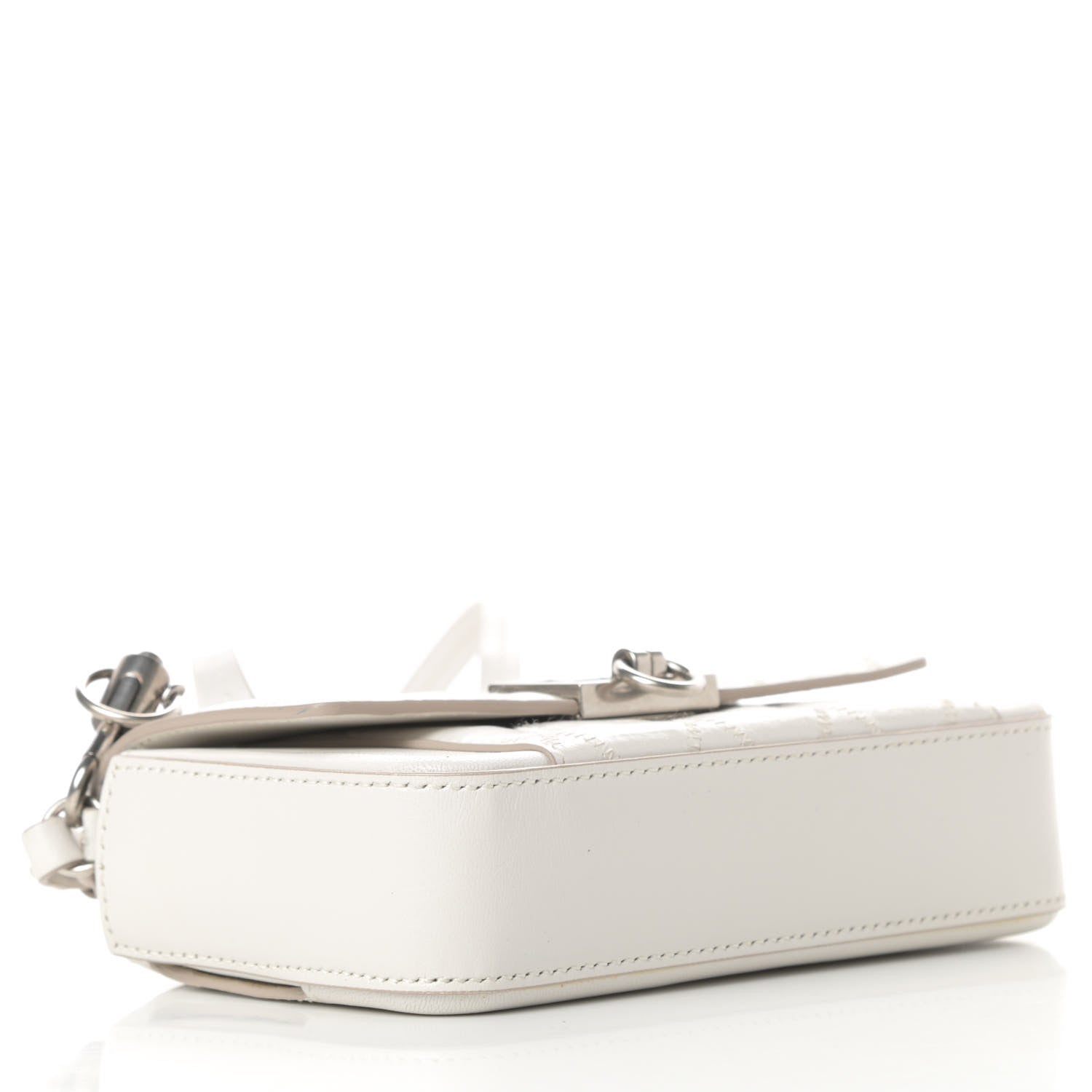 Givenchy Goatskin Quilted GV3 Mini Pocket Convertible Bag White 4 of 12