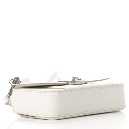 Givenchy Goatskin Quilted GV3 Mini Pocket Convertible Bag White 4 of 12
