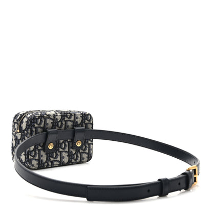 Christian Dior Oblique Belt Pouch Blue 3 of 9