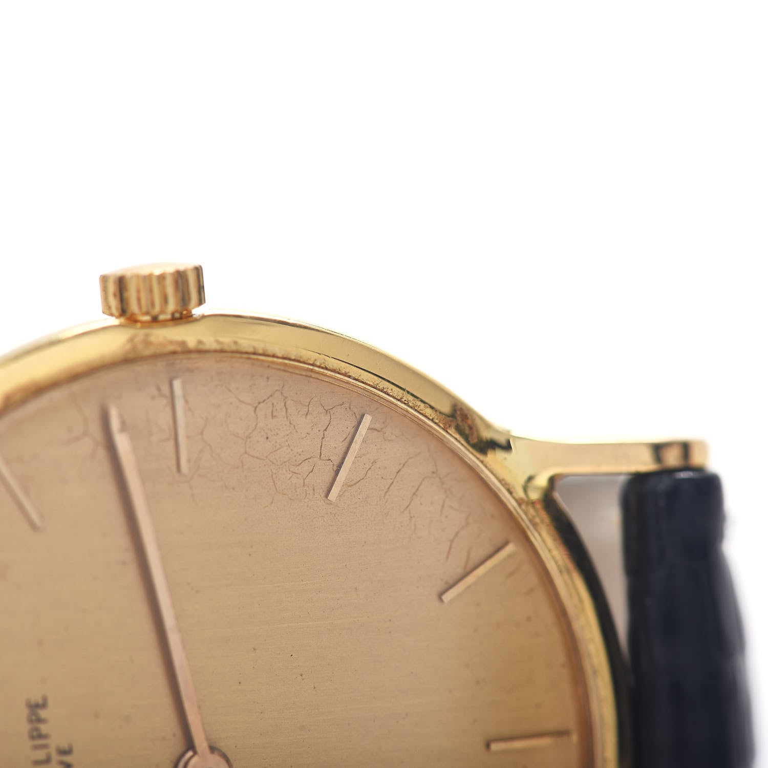 Patek Philippe 18K Yellow Gold Lizard 31mm Calatrava Manual Winding Watch Champagne 3512 5 of 5