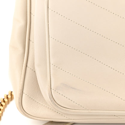 Saint Laurent Lambskin Matelasse Monogram Medium Niki Chain Satchel Nude Powder 13 of 16