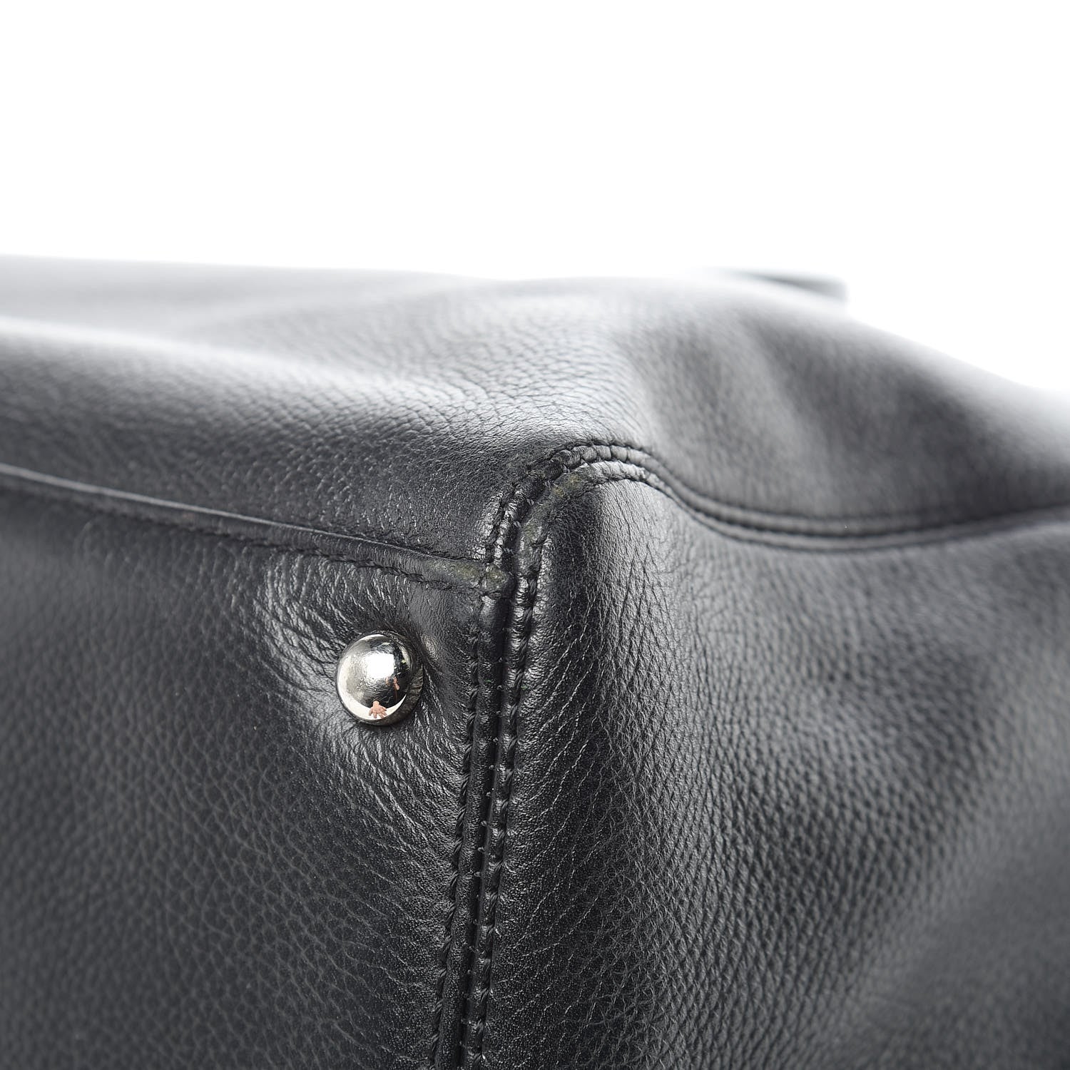 Chanel Calfskin Cerf Executive Shopper Tote Black 22 of 23