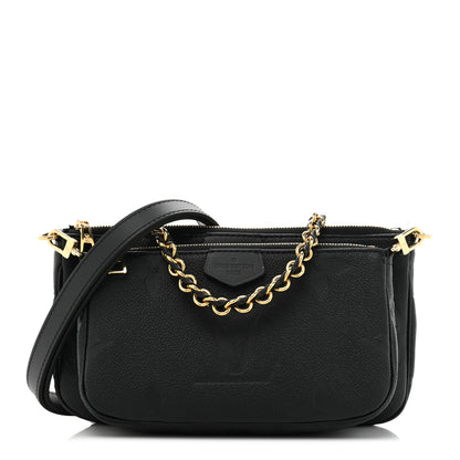 Louis Vuitton Empreinte Monogram Giant Multi Pochette Accessories Black 1 of 12