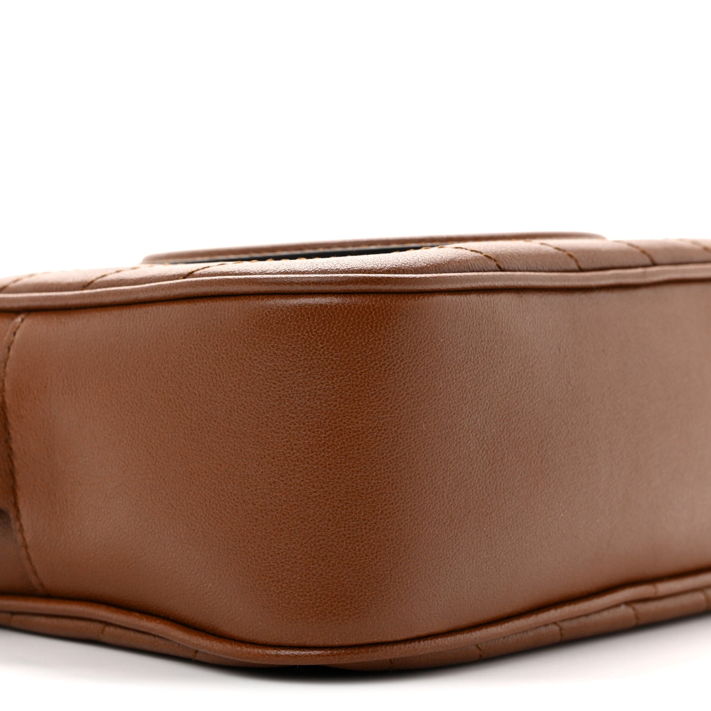 Sakai Be Green Calfskin Diagonal Stitched Small Blondie Shoulder Bag Cuir