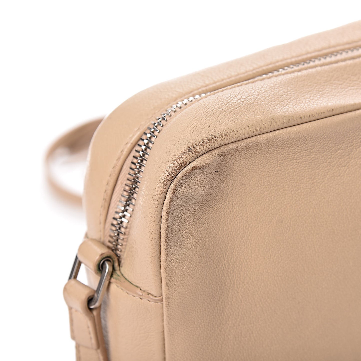Lambskin Monogram Small Lou Camera Bag Beige