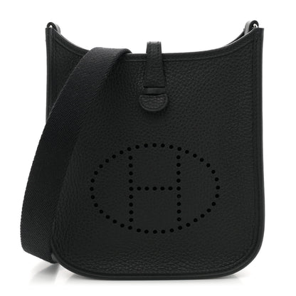 Hermes Taurillon Clemence Evelyne TPM Black 1 of 11