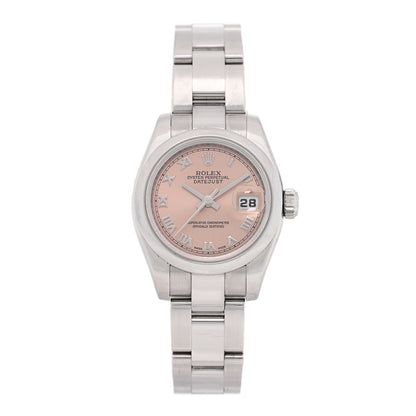 Rolex Stainless Steel 26mm Oyster Perpetual Datejust Watch Pink Roman 179160 1 of 5