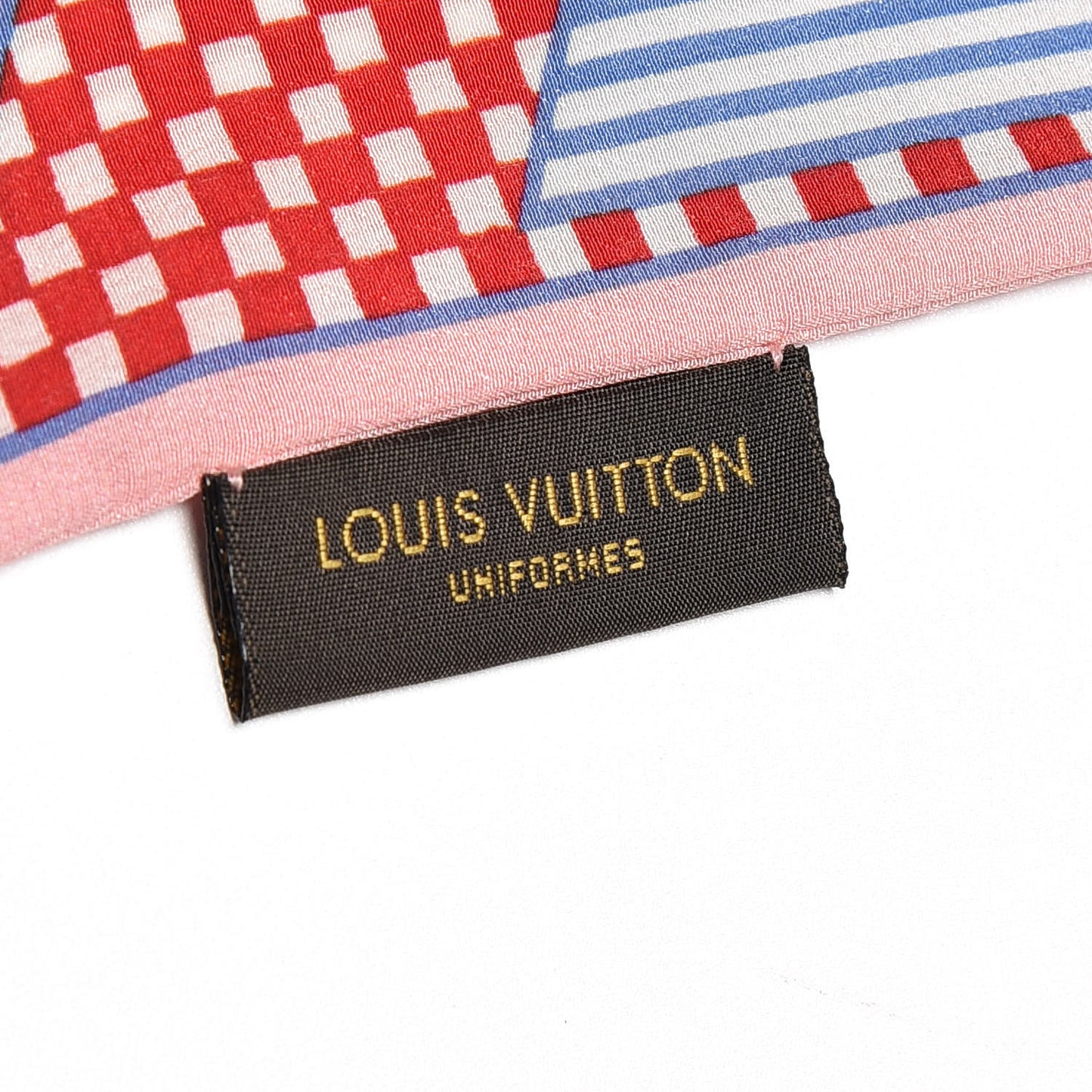 Silk Damier Aquarelle Bandeau Piment