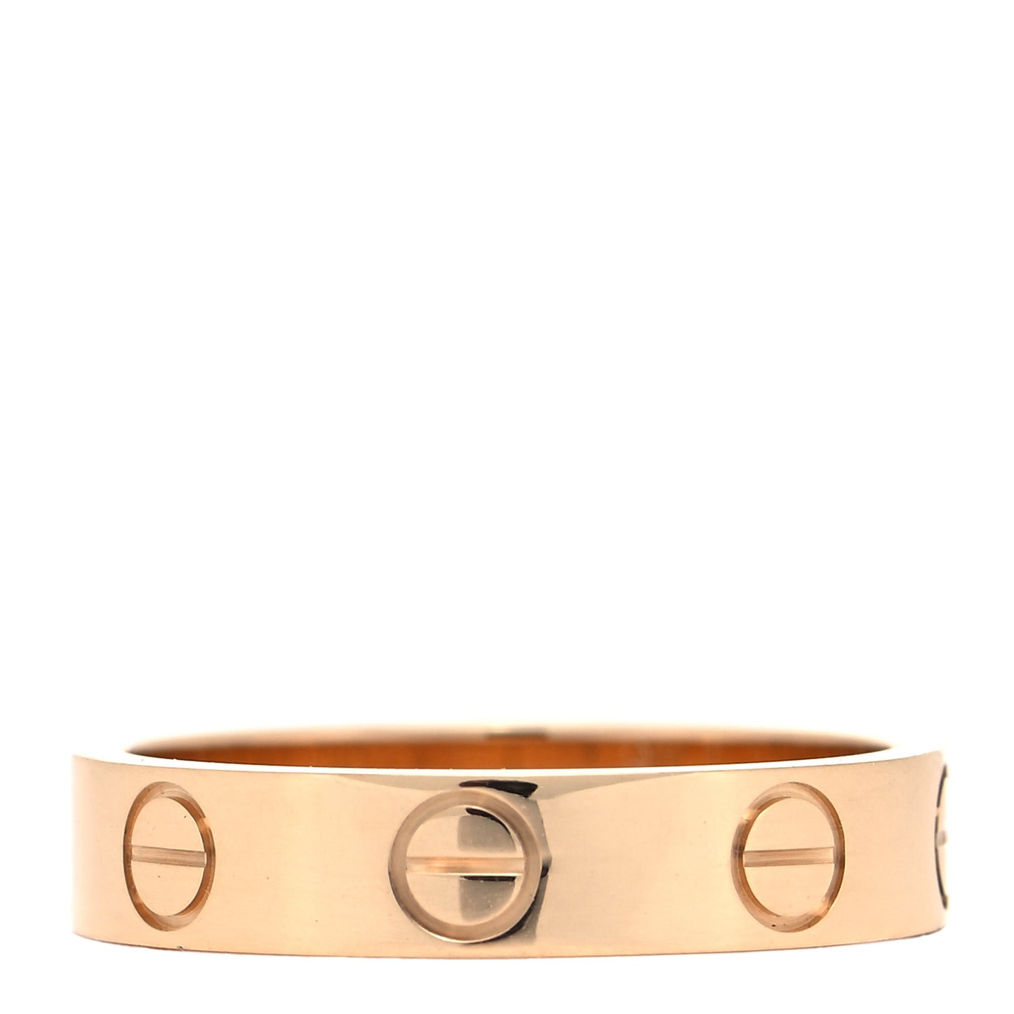 18K Yellow Gold 3.5mm LOVE Wedding Band Ring 47 4