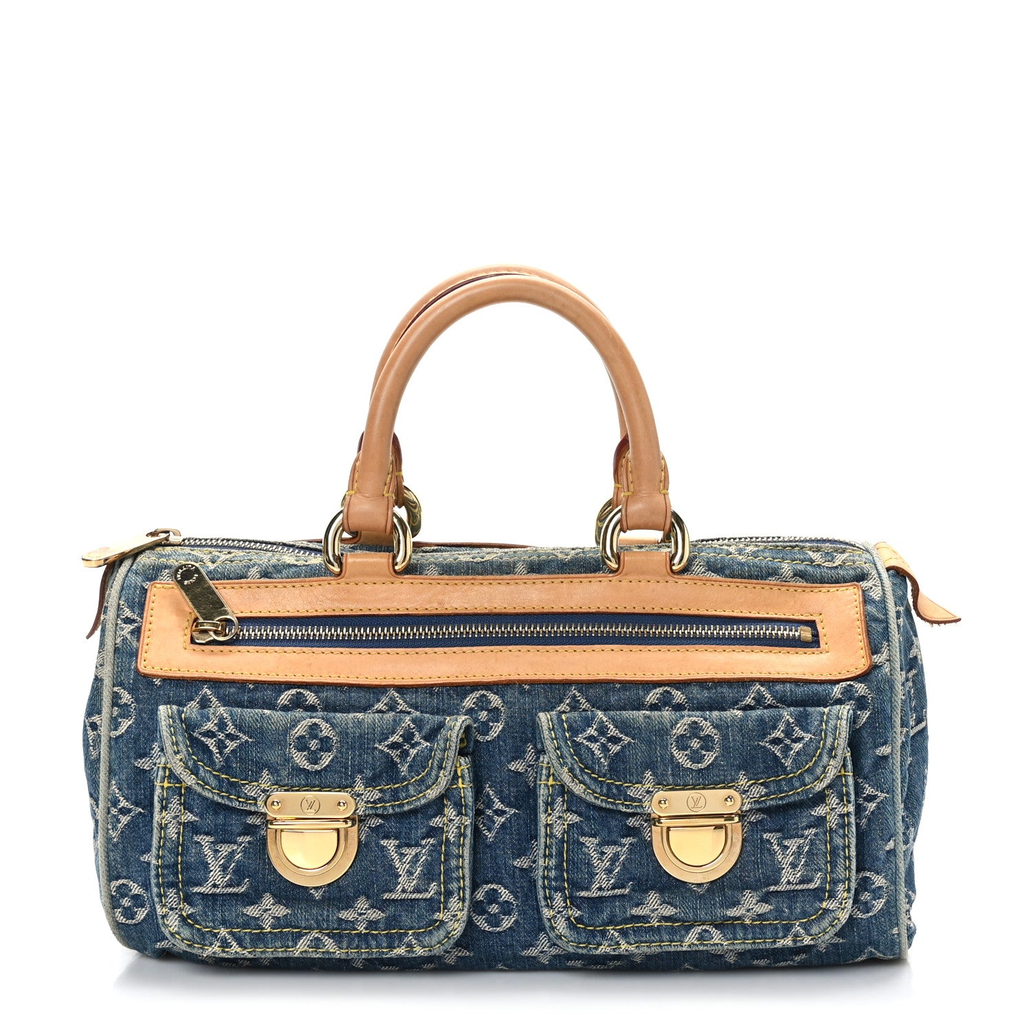 Louis Vuitton Monogram Denim Neo Speedy Blue 1 of 8