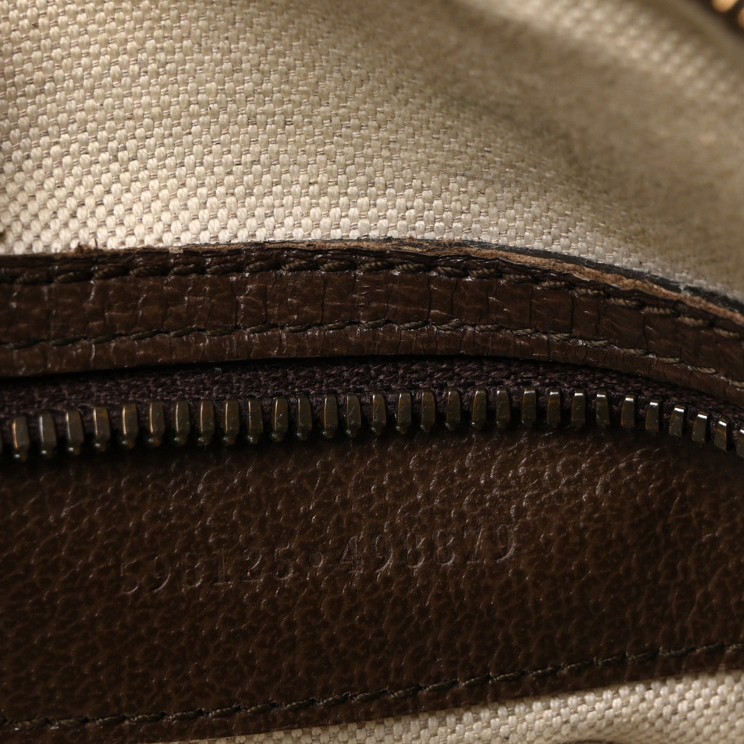 Gucci GG Supreme Monogram Web Small Ophidia Half Moon Hobo Brown 12 of 19