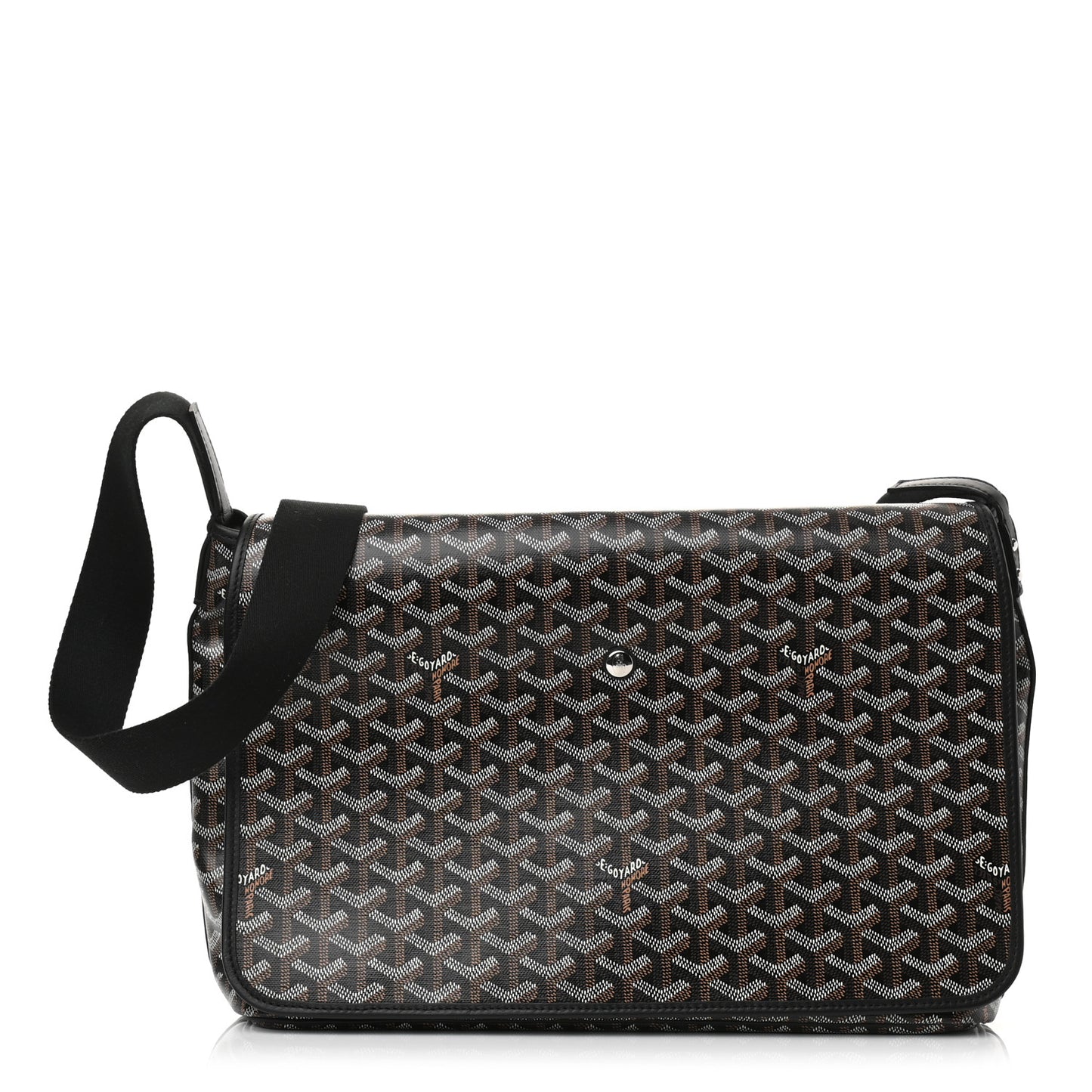 Goyardine Capetien Messenger Bag Black