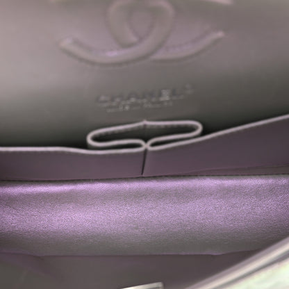 Chanel Iridescent Calfskin Quilted Small Double Flap Light Purple 6 of 12