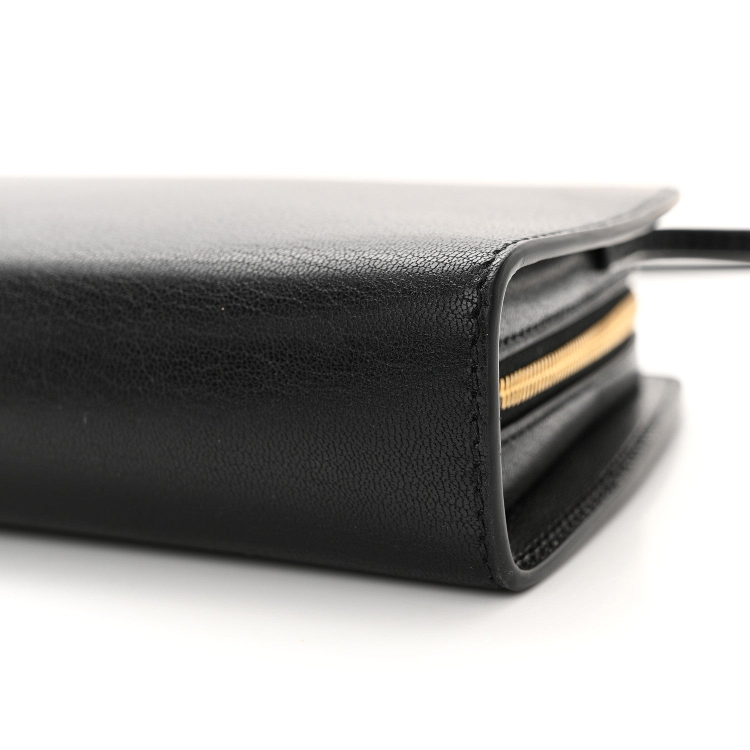 The Row Saddle Calfskin Dalia Baguette Shoulder Bag Black 9 of 10