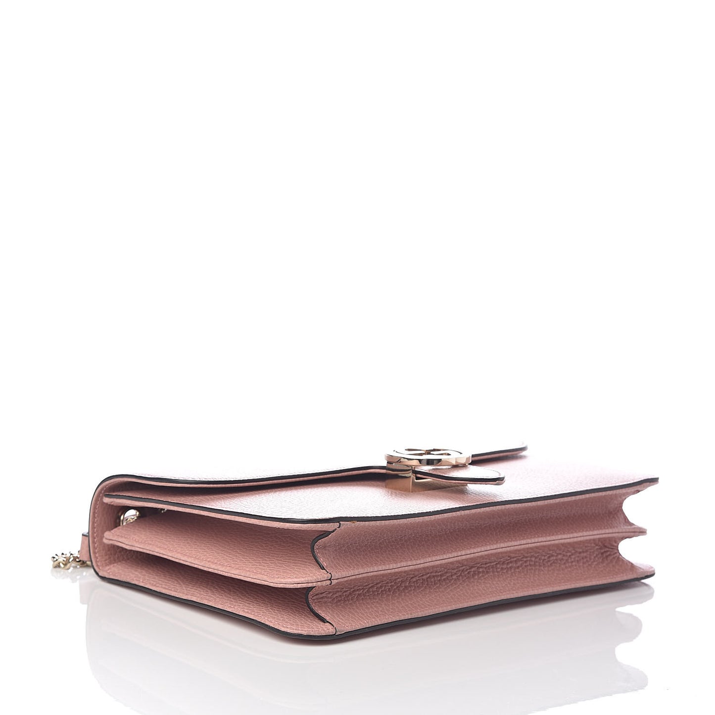 Dollar Calfskin Interlocking G Shoulder Bag Soft Pink